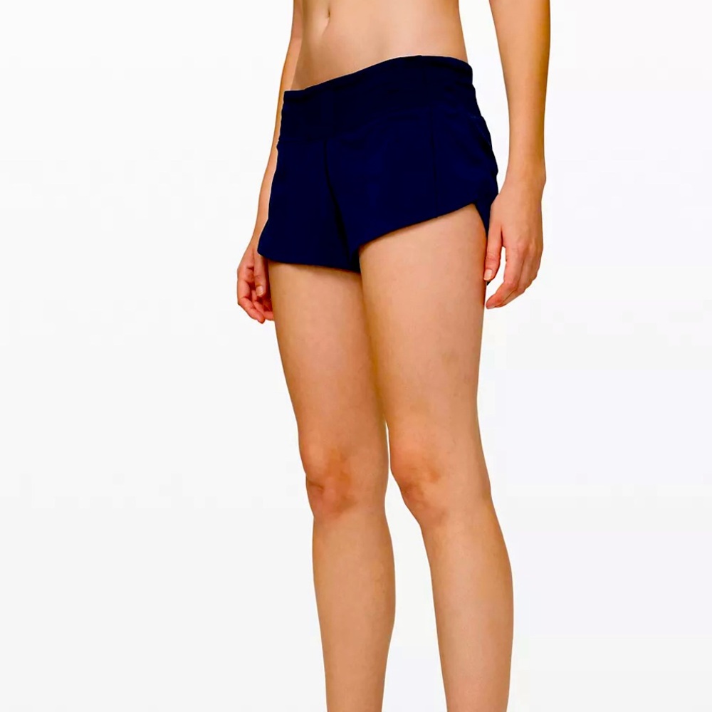 RARE Blue Lulu Speed Up Shorts